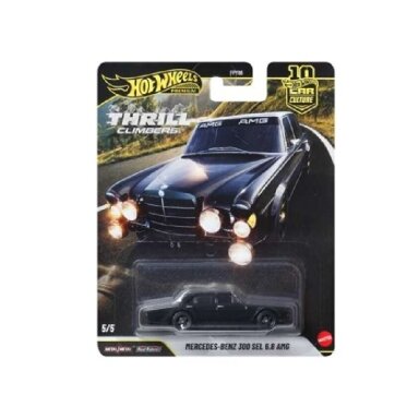Hot Wheels Premium Thrill Climbers Modeliukas Mercedes-Benz 300 SEL 6.8 AMG, black (yra Sandėlyje) Hot Wheels Premium Thrill Climbers Modeliukas Mercedes-Benz 300 SEL 6.8 AMG, black (yra Sandėlyje)