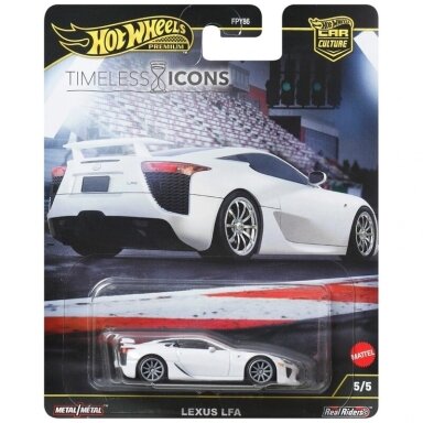 Hot Wheels Premium Timeless Icons Modeliukas Lexus LFA White Hot Wheels Premium Timeless Icons Modeliukas Lexus LFA White
