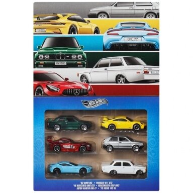 Hot Wheels Silver Series Euro Style 6-pack Set (1992 BMW M3,Porsche 911 GT3,Mercedes-AMG GT3,Volkswagen Golf Mk2,Aston Martin One,Volvo 142 GL) Hot Wheels Silver Series Euro Style 6-pack Set (1992 BMW M3,Porsche 911 GT3,Mercedes-AMG GT3,Volkswagen Golf Mk2,Aston Martin One,Volvo 142 GL)