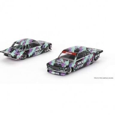Mini GT Kaido House Kaido House Datsun 510 Pro Street HKS V1, black/green/purple (Without factory film) Mini GT Kaido House Kaido House Datsun 510 Pro Street HKS V1, black/green/purple (Without factory film)