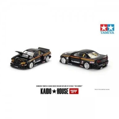 Mini GT Kaido House Kaido House Nissan Skyline GT-R (R34) Hornet V1, black/gold Mini GT Kaido House Kaido House Nissan Skyline GT-R (R34) Hornet V1, black/gold