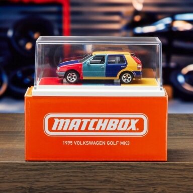 PRE-ORDER Matchbox Collectors 1995 Volkswagen Golf Harlequin