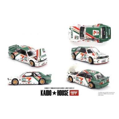 Mini GT Kaido House Modeliukas BMW M3 Kaido Works Larry Chen V1, USA Exclusive, white/red/green (yra Sandėlyje) Mini GT Kaido House Modeliukas BMW M3 Kaido Works Larry Chen V1, USA Exclusive, white/red/green (yra Sandėlyje)