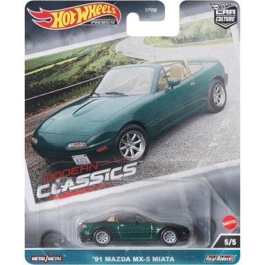 Hot Wheels Premium Modern Classics - '91 Mazda MX-5 Miata Hot Wheels Premium Modern Classics - '91 Mazda MX-5 Miata