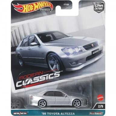 Hot Wheels Premium Modern Classics - 98 Toyota Altezza/Lexus IS Silver