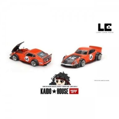 Mini GT Kaido House Modeliukas Nissan Fairlady Z *Kaido GT Larry Chen V1 Orange Bang*, orange/blac Mini GT Kaido House Modeliukas Nissan Fairlady Z *Kaido GT Larry Chen V1 Orange Bang*, orange/blac