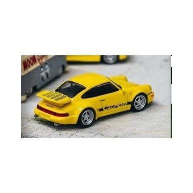 Tarmac Works Modeliukas Porsche 911 Turbo, yellow (yra sandėlyje) Tarmac Works Modeliukas Porsche 911 Turbo, yellow (yra sandėlyje)