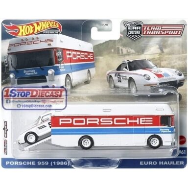 Hot Wheels Premium Team Transpport Porsche 959 (1986) / Euro Hauler
