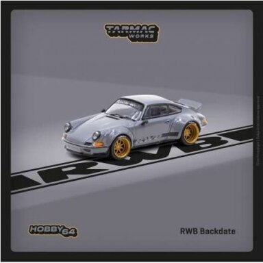 Tarmac Works Modeliukas Porsche RWB Backdate, grey (yra Sandėlyje) Tarmac Works Modeliukas Porsche RWB Backdate, grey (yra Sandėlyje)