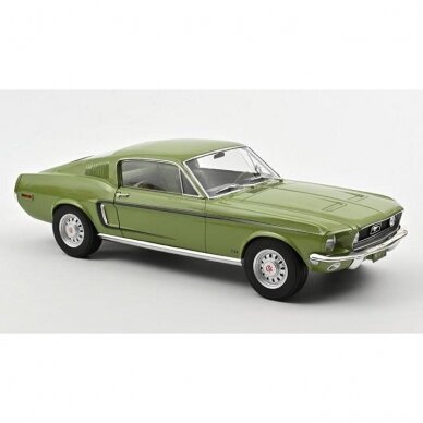 PRE-ORD3R Norev Modeliukas 1/12 1968 Ford Mustang Fastback GT, Light Green Metallic PRE-ORD3R Norev Modeliukas 1/12 1968 Ford Mustang Fastback GT, Light Green Metallic