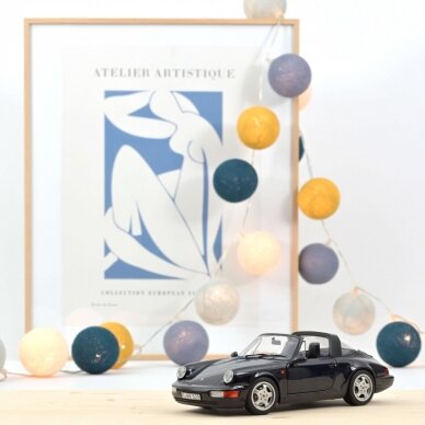 Norev Modeliukas 1/18 1991 Porsche 911 Carrera 4 Targa, dark blue Norev Modeliukas 1/18 1991 Porsche 911 Carrera 4 Targa, dark blue