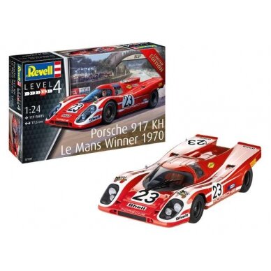 PRE-ORD3R Revell - Germany Surenkamas modeliukas 1/24 Porsche 917KH Le Mans Winner 1970, Level 4, plastic modelkit PRE-ORD3R Revell - Germany Surenkamas modeliukas 1/24 Porsche 917KH Le Mans Winner 1970, Level 4, plastic modelkit