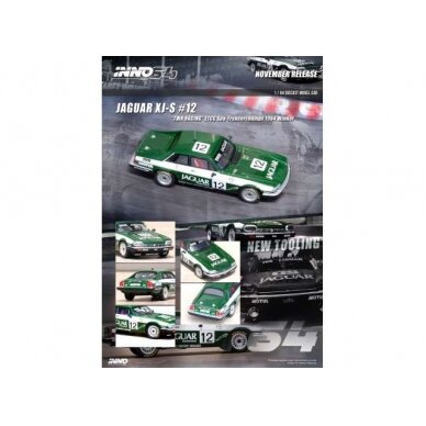 PRE-ORD3R Inno64 Modeliukas 1984 Jaguar XJ-S #13 TWR Racing ETCC Spa Francorchamps winner, green/white PRE-ORD3R Inno64 Modeliukas 1984 Jaguar XJ-S #13 TWR Racing ETCC Spa Francorchamps winner, green/white