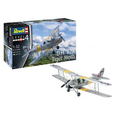 PRE-ORD3R Revell - Germany Surenkamas modeliukas D.H. 82A Tiger Moth, Level 4 plastic modelkit PRE-ORD3R Revell - Germany Surenkamas modeliukas D.H. 82A Tiger Moth, Level 4 plastic modelkit