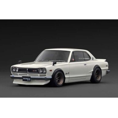 PRE-ORD3R Ignition Modeliukas 1/18 Nissan Skyline 2000 GT-R (KPGC10), white ivory PRE-ORD3R Ignition Modeliukas 1/18 Nissan Skyline 2000 GT-R (KPGC10), white ivory