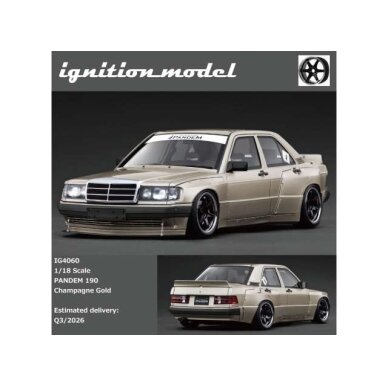 PRE-ORD3R Ignition Modeliukas 1/18 PANDEM 190, champagne gold PRE-ORD3R Ignition Modeliukas 1/18 PANDEM 190, champagne gold
