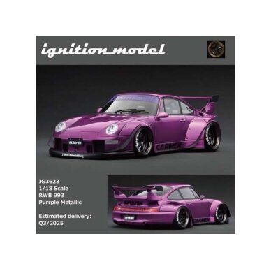 Ignition Modeliukas 1/18 RWB 993, purple matallic Ignition Modeliukas 1/18 RWB 993, purple matallic
