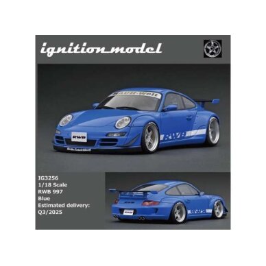 Ignition Modeliukas 1/18 RWB 997, blue Ignition Modeliukas 1/18 RWB 997, blue