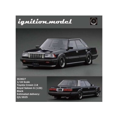 PRE-ORD3R Ignition Modeliukas 1/18 Toyota Crown 2.8 Royal Saloon G (120), black PRE-ORD3R Ignition Modeliukas 1/18 Toyota Crown 2.8 Royal Saloon G (120), black