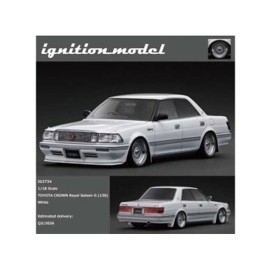 PRE-ORD3R Ignition Modeliukas 1/18 Toyota Crown Royal Saloon G (130) , pearl white PRE-ORD3R Ignition Modeliukas 1/18 Toyota Crown Royal Saloon G (130) , pearl white