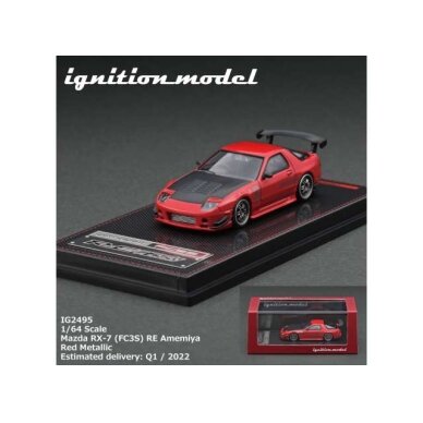 Ignition Modeliukas 1/64 Mazda RX-7 (FC3S) RE Amemiya, red metallic Ignition Modeliukas 1/64 Mazda RX-7 (FC3S) RE Amemiya, red metallic