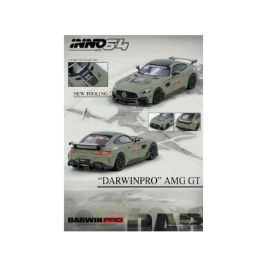 Inno64 Modeliukas 1/64 Darwin Pro AMG GT, grey Inno64 Modeliukas 1/64 Darwin Pro AMG GT, grey