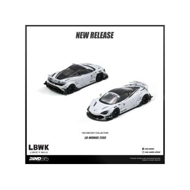 PRE-ORD3R Inno64 Modeliukas 1/64 Liberty Walk 720S, white PRE-ORD3R Inno64 Modeliukas 1/64 Liberty Walk 720S, white