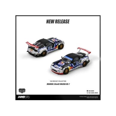 PRE-ORD3R Inno64 Modeliukas 1/64 Mazda RX-7 Mad Mike *Madbul Gen8*, various PRE-ORD3R Inno64 Modeliukas 1/64 Mazda RX-7 Mad Mike *Madbul Gen8*, various