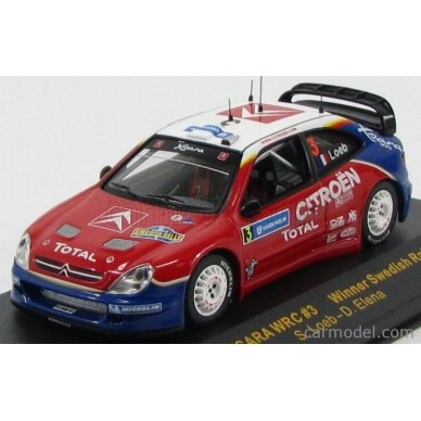 IXO Models Modeliukas 1/43 Citroen Xsara WRC #3 Loeb/Elena winner Sweden Rally 2004 IXO Models Modeliukas 1/43 Citroen Xsara WRC #3 Loeb/Elena winner Sweden Rally 2004
