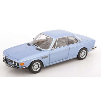 PRE-ORD3R KK - Scale Modeliukas 1/12 1971 BMW 3.0 CSI E9, lightblue metallic with Alpina rims PRE-ORD3R KK - Scale Modeliukas 1/12 1971 BMW 3.0 CSI E9, lightblue metallic with Alpina rims