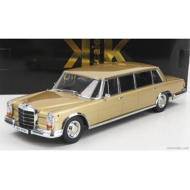 KK Scale Modeliukas 1/18 1964 Mercedes Benz 600 LWB W100 Pullman, gold metallic KK Scale Modeliukas 1/18 1964 Mercedes Benz 600 LWB W100 Pullman, gold metallic