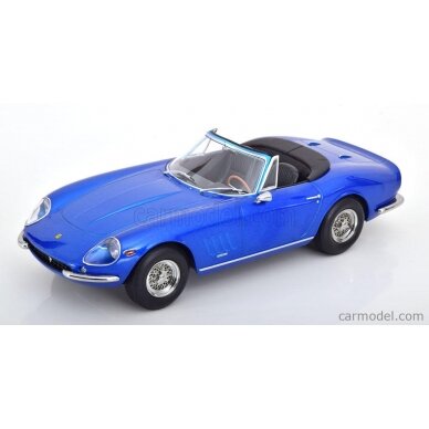 KK Scale Modeliukas 1/18 1967 Ferrari 275 GTB 4 NART Spyder, blue metallic KK Scale Modeliukas 1/18 1967 Ferrari 275 GTB 4 NART Spyder, blue metallic