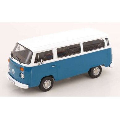 PRE-ORD3R KK - Scale Modeliukas 1/18 1972 Volkswagen T2b Bus, blue/white PRE-ORD3R KK - Scale Modeliukas 1/18 1972 Volkswagen T2b Bus, blue/white