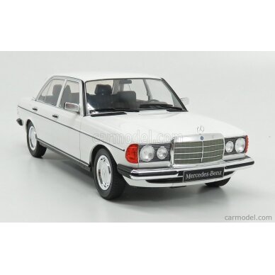 PRE-ORD3R KK Scale Modeliukas 1/18 1975 Mercedes Benz 230E W123, white PRE-ORD3R KK Scale Modeliukas 1/18 1975 Mercedes Benz 230E W123, white