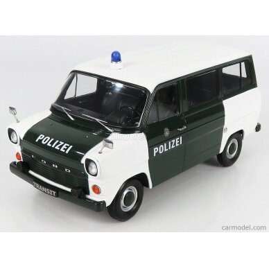 KK Scale Modeliukas 1965 Ford Transit Bus *Polizei Hamburg*, dark green/white KK Scale Modeliukas 1965 Ford Transit Bus *Polizei Hamburg*, dark green/white