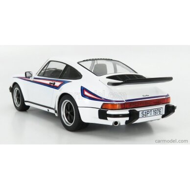PRE-ORD3R KK Scale Modeliukas 1976 Porsche 911 (930) 3.0 Turbo with Martini Livery, white PRE-ORD3R KK Scale Modeliukas 1976 Porsche 911 (930) 3.0 Turbo with Martini Livery, white