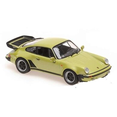 Maxichamps Modeliukas 1/43 1977 Porsche 911 Turbo 3.3 (930), green Maxichamps Modeliukas 1/43 1977 Porsche 911 Turbo 3.3 (930), green