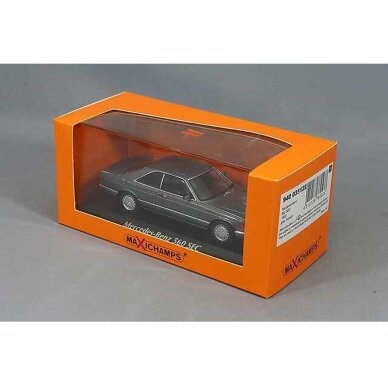 Maxichamps Modeliukas 1/43 1980 Mercedes Benz 560 SEC (C126), grey metallic Maxichamps Modeliukas 1/43 1980 Mercedes Benz 560 SEC (C126), grey metallic