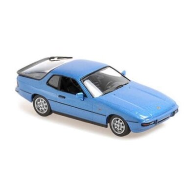 Maxichamps Modeliukas 1/43 1984 Porsche 924, blue metallic Maxichamps Modeliukas 1/43 1984 Porsche 924, blue metallic