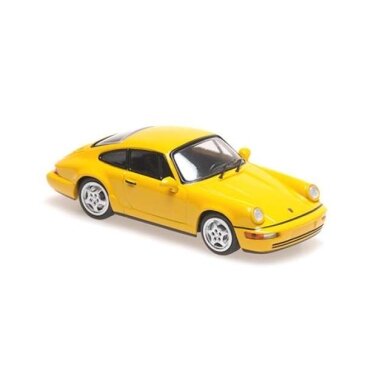 Maxichamps Modeliukas 1/43 1992 Porsche 911 Carrera, yellow Maxichamps Modeliukas 1/43 1992 Porsche 911 Carrera, yellow