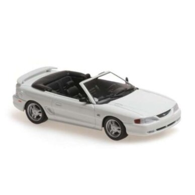 Maxichamps Modeliukas 1/43 1994 Ford Mustang Cabriolet, white Maxichamps Modeliukas 1/43 1994 Ford Mustang Cabriolet, white