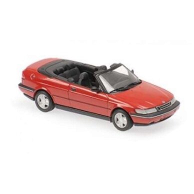 Maxichamps Modeliukas 1/43 1995 Saab 900 Cabriolet, red Maxichamps Modeliukas 1/43 1995 Saab 900 Cabriolet, red
