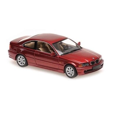 Maxichamps Modeliukas 1/43 1999 BMW 3-series E46, red metallic Maxichamps Modeliukas 1/43 1999 BMW 3-series E46, red metallic