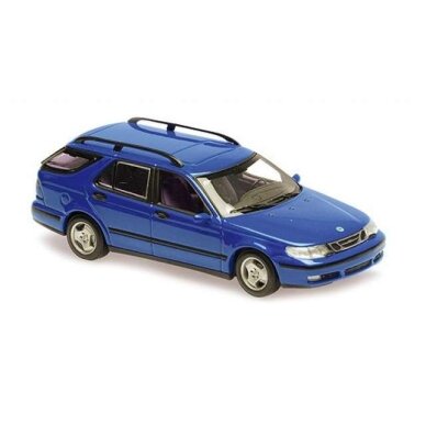 Maxichamps Modeliukas 1/43 1999 Saab 9-5 Break, dark blue metallic Maxichamps Modeliukas 1/43 1999 Saab 9-5 Break, dark blue metallic