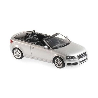 Maxichamps Modeliukas 1/43 2007 Audi A3 Cabriolet, silver Maxichamps Modeliukas 1/43 2007 Audi A3 Cabriolet, silver