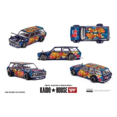 Mini GT Kaido House Modeliukas 1/64 1969 Datsun 510 Wagon KOI V1, various Mini GT Kaido House Modeliukas 1/64 1969 Datsun 510 Wagon KOI V1, various