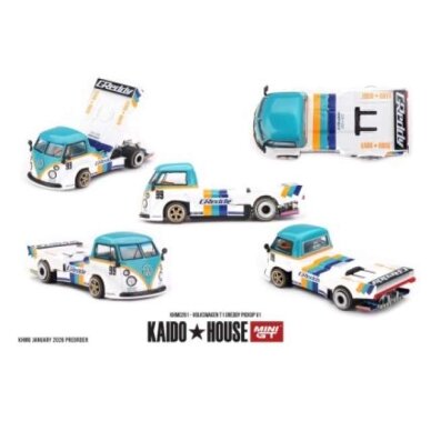 PRE-ORD3R MINI GT Kaido House Modeliukas 1/64 1972 Volkswagen T1 Pickup Greddy Pickup V1, various PRE-ORD3R MINI GT Kaido House Modeliukas 1/64 1972 Volkswagen T1 Pickup Greddy Pickup V1, various
