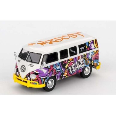 MINI GT Modeliukas 1/64 1967 Volkswagen T1 Micro Bus, Mizu design MINI GT Modeliukas 1/64 1967 Volkswagen T1 Micro Bus, Mizu design