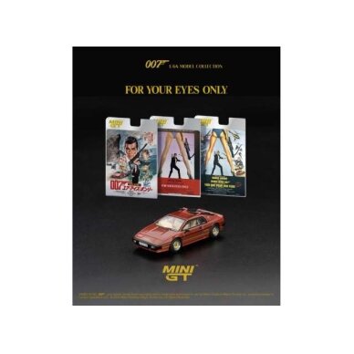 MINI GT Modeliukas 1/64 1981 Lotus Esprit Turbo *For Your Eyes Only* English Blister Packaging, red MINI GT Modeliukas 1/64 1981 Lotus Esprit Turbo *For Your Eyes Only* English Blister Packaging, red