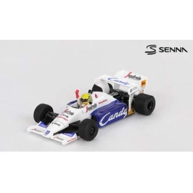Mini GT Modeliukas 1/64 1984 Toleman TG184 #19 Ayrton Senna Monaco Grand Prix 2nd Place, white/blue Mini GT Modeliukas 1/64 1984 Toleman TG184 #19 Ayrton Senna Monaco Grand Prix 2nd Place, white/blue